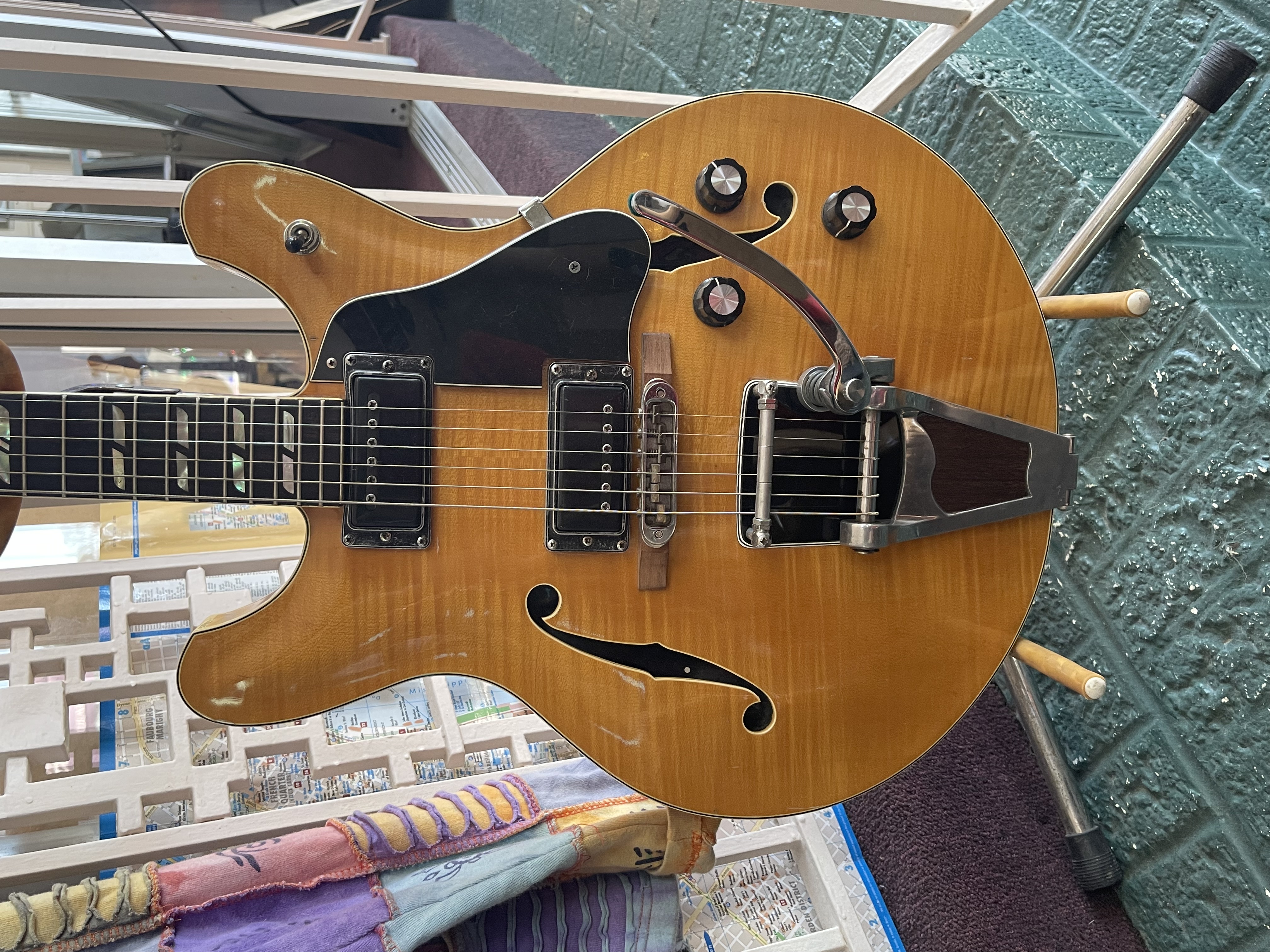 1969 Yamaha SA-50 Thinline Hollowbody Electric Guitar